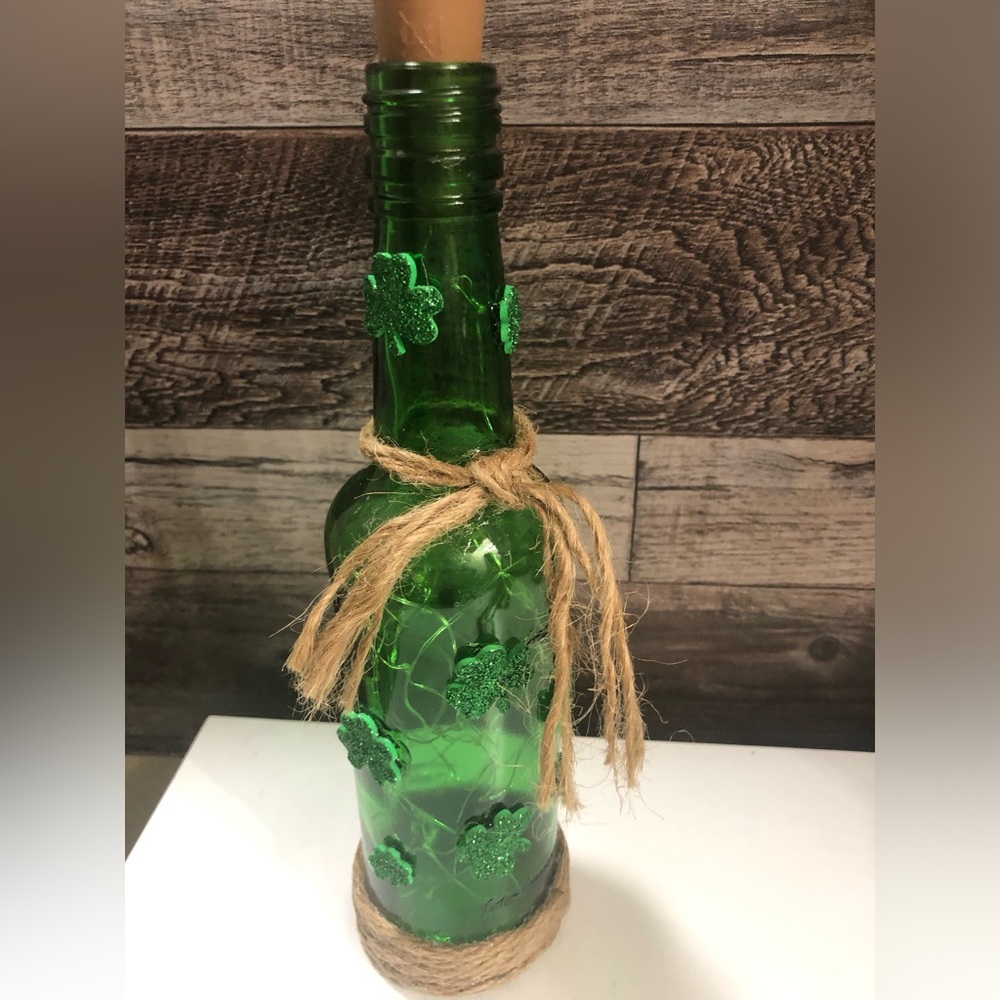 Handcrafted Decorative Bottle with Fairy Lights